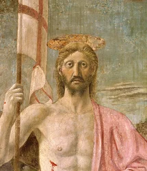 La Résurrection, détail du Christ, vers 1463, détail de la fresque 109787